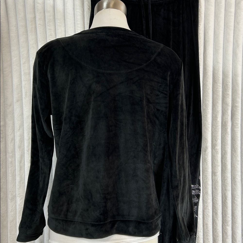 Juicy Couture Sleepwear Black Loungewear Rhinestone Spell Out Juicy Set Size M View 4
